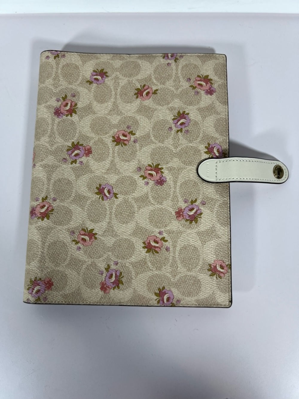 NWT: Coach Floral Signature Notebook Planner Case Canvas - Picture 3 of 10